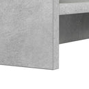 vidaXL Cipőszekrény tárolóval Betonszürke 73,5 x 36 x 92 cm Szerelt Fa