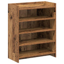 vidaXL Cipőszekrény tárolóval Antik Fa 73,5 x 36 x 92 cm Szerelt Fa