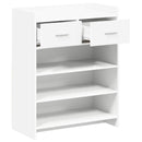 vidaXL Cipőszekrény fiókkal Fehér 73,5 x 36 x 92 cm Szerelt Fa