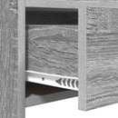 vidaXL Cipőszekrény 73,5 x 36 x 92 cm Szerelt Fa Szürke Sonoma