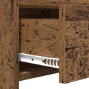 vidaXL Cipőszekrény fiókkal Antik Fa 73,5 x 36 x 92 cm Szerelt Fa