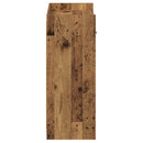 vidaXL Cipőszekrény fiókkal Antik Fa 73,5 x 36 x 92 cm Szerelt Fa