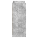vidaXL Cipőszekrény tárolóval Betonszürke 48 x 36 x 92 cm Szerelt Fa