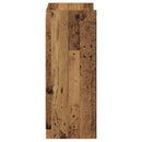vidaXL Cipőszekrény tárolóval Antik Fa 48 x 36 x 92 cm Szerelt Fa