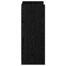 vidaXL Cipőszekrény tárolóval Fekete Tölgy 48 x 36 x 92 cm Szerelt Fa