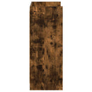 vidaXL Cipőszekrény tárolóval Füstös Tölgy 48 x 36 x 92 cm Szerelt Fa