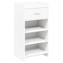 vidaXL Cipőszekrény fiókkal tárolóval Fehér 48 x 36 x 92 cm Szerelt Fa