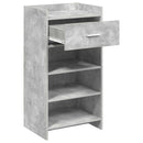 vidaXL Cipőszekrény fiókkal Betonszürke 48 x 36 x 92 cm Szerelt Fa