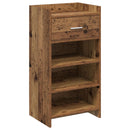 vidaXL Cipőszekrény fiókkal Antik Fa 48 x 36 x 92 cm Szerelt Fa