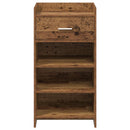 vidaXL Cipőszekrény fiókkal Antik Fa 48 x 36 x 92 cm Szerelt Fa