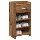 vidaXL Cipőszekrény fiókkal Antik Fa 48 x 36 x 92 cm Szerelt Fa