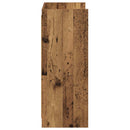 vidaXL Cipőszekrény fiókkal Antik Fa 48 x 36 x 92 cm Szerelt Fa