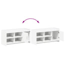 vidaXL Cipőszekrény tárolóval Fehér 100 x 39,5 x 51 cm Szerelt Fa