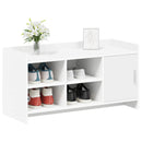 vidaXL Cipőszekrény tárolóval Fehér 100 x 39,5 x 51 cm Szerelt Fa