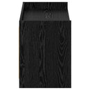 vidaXL Cipőszekrény ajtóval Fekete Tölgy 100 x 39,5 x 51 cm Szerelt Fa