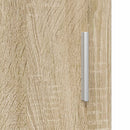 vidaXL Cipőszekrény ajtóval Sonoma Tölgy 100 x 39,5 x 51 cm Szerelt Fa