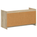 vidaXL Cipőszekrény ajtóval Sonoma Tölgy 100 x 39,5 x 51 cm Szerelt Fa