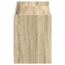 vidaXL Cipőszekrény ajtóval Sonoma Tölgy 100 x 39,5 x 51 cm Szerelt Fa