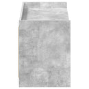 vidaXL Cipőszekrény ajtóval Betonszürke 100 x 39,5 x 51 cm Szerelt Fa