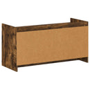 vidaXL Cipőszekrény ajtóval Füstös Tölgy 100 x 39,5 x 51 cm Szerelt Fa
