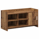 vidaXL Cipőszekrény tárolóval Antik Fa 100 x 39,5 x 51 cm Szerelt Fa