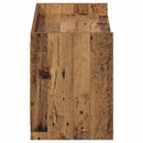 vidaXL Cipőszekrény tárolóval Antik Fa 100 x 39,5 x 51 cm Szerelt Fa