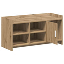 vidaXL Cipőszekrény Kézműves Tölgy 100 x 39,5 x 51 cm Szerelt Fa