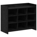 vidaXL Cipőszekrény Fekete Tölgy 85 x 39,5 x 70 cm Szerelt Fa