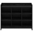 vidaXL Cipőszekrény Fekete Tölgy 85 x 39,5 x 70 cm Szerelt Fa