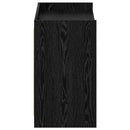 vidaXL Cipőszekrény Fekete Tölgy 85 x 39,5 x 70 cm Szerelt Fa