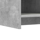 vidaXL Cipőszekrény tárolóval Betonszürke 85 x 39,5 x 70 cm Szerelt Fa