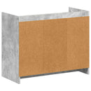 vidaXL Cipőszekrény tárolóval Betonszürke 85 x 39,5 x 70 cm Szerelt Fa