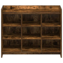 vidaXL Cipőszekrény Füstös Tölgy 85 x 39,5 x 70 cm Szerelt Fa