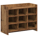 vidaXL Cipőszekrény tárolóval Antik Fa 85 x 39,5 x 70 cm Szerelt Fa