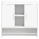 vidaXL Falpolc Falra szerelhető Fehér 80 x 36 x 80 cm Szerelt Fa