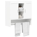 vidaXL Falpolc Falra szerelhető Fehér 80 x 36 x 80 cm Szerelt Fa