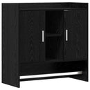 vidaXL Falpolc Falra szerelhető Fekete Tölgy 80 x 36 x 80 cm