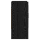 vidaXL Falpolc Falra szerelhető Fekete Tölgy 80 x 36 x 80 cm