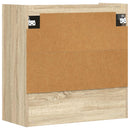vidaXL Falpolc Falra szerelhető Sonoma Tölgy 80 x 36 x 80 cm