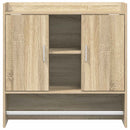 vidaXL Falpolc Falra szerelhető Sonoma Tölgy 80 x 36 x 80 cm