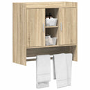 vidaXL Falpolc Falra szerelhető Sonoma Tölgy 80 x 36 x 80 cm