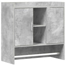 vidaXL Falpolc Falra szerelhető Betonszürke 80 x 36 x 80 cm Szerelt Fa