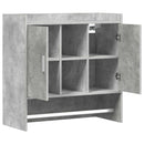 vidaXL Falpolc Falra szerelhető Betonszürke 80 x 36 x 80 cm Szerelt Fa