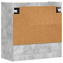 vidaXL Falpolc Falra szerelhető Betonszürke 80 x 36 x 80 cm Szerelt Fa