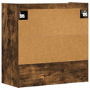 vidaXL Falpolc Falra szerelhető Füstös Tölgy 80 x 36 x 80 cm