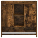 vidaXL Falpolc Falra szerelhető Füstös Tölgy 80 x 36 x 80 cm