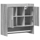 vidaXL Falpolc Falra szerelhető Szürke Sonoma 80 x 36 x 80 cm