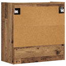 vidaXL Falpolc Falra szerelhető Antik Fa 80 x 36 x 80 cm Szerelt Fa