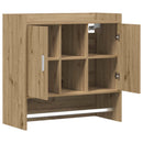 vidaXL Falpolc Falra szerelhető Kézműves Tölgy 80 x 36 x 80 cm