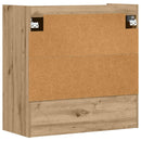 vidaXL Falpolc Falra szerelhető Kézműves Tölgy 80 x 36 x 80 cm